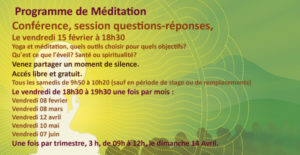 programme méditation