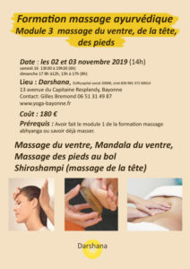 Formation massage ayurvédique_module 3- Ventre Tête Pied_2019 11