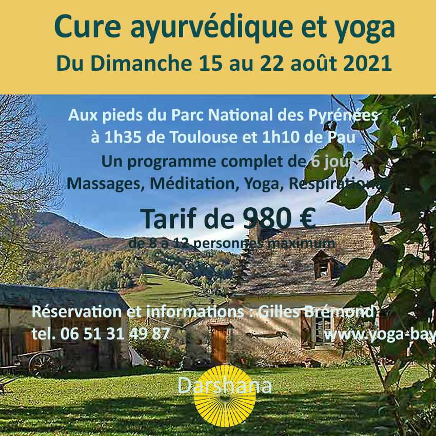 Cure ayurvédique et yoga 2020 08