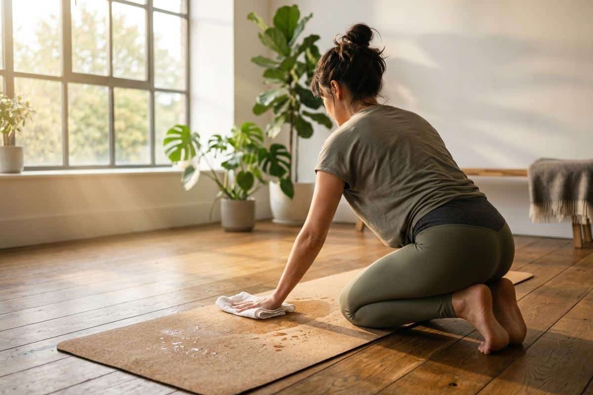 comment nettoyer un tapis de yoga en liège